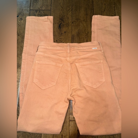 MOTHER Denim The Pixie Dazzler Sneak Toasted Nut Jeans in Play Date Size 25 - Picture 4 of 8